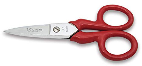 3 Claveles 28018 Elektrische Schere Classic, Isoliert, Kohlenstoffstahl - 12,5 cm