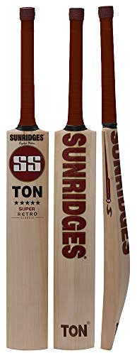 SS Retro Edition Super English Willow Premium Cricketschläger – Herren Größe (extra SS Schlägergriff im Lieferumfang enthalten)