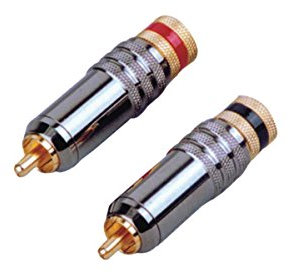 Spina volante RCA con anello nero