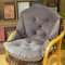 GUOCU Coquille Forme Coussin Doux avec Dossier,Coussin de Chaise Semi-fermé,Coussin de Chaise pour Chaise de Jardin,Bureau et Fauteuil,Balançoire Panier Suspendu Coussin de Siège E 45x53CM