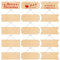 15 Pieces Unfinished Hanging Wood Sign Blank Hanging Decorative Wood Plaque Wooden Slices Banners with Ropes for Christmas Ornament DIY Home Crafts Supplies