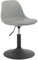 WOLTU 1er Set Verstellbarer Sitzhocker Stuhl Arbeitshocker Bürohocker Esszimmerstuhl Schminkhocker Homeoffice Kommerzieller Shop Mehrzweck PU Grau Sitz 39,5-50,5cm Hoch BH304gr-1