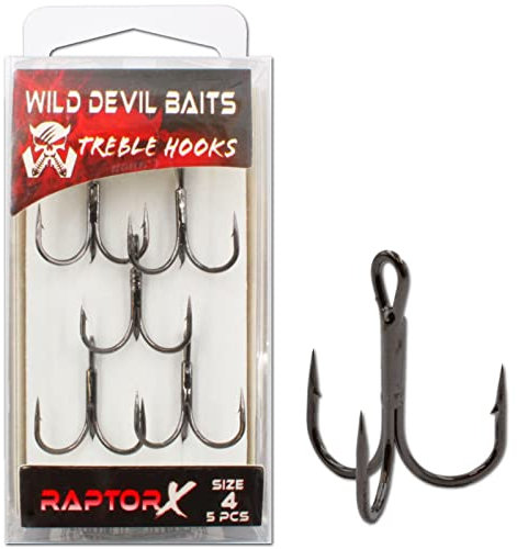 Wild Devil Baits Treble Hooks Reptor X Drilling Raubfischhaken Angelhaken (1)