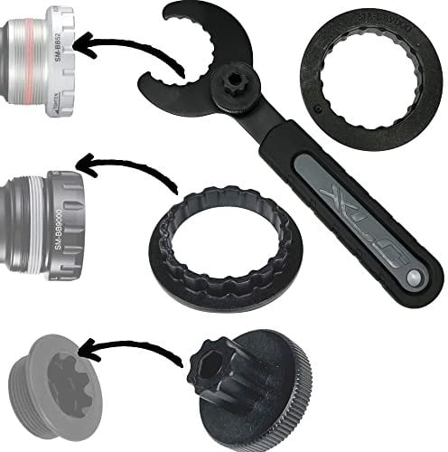 Fantic26 Fahrrad MTB Road Patronen Innenlager Tretlager Montage Werkzeug 4in1 mit Adapter passend für Hollowtech Shimano bb800 BBR60 BB9000 GPX