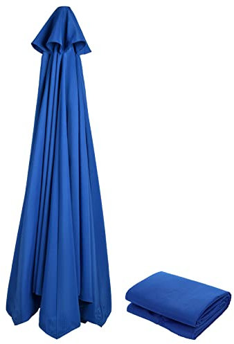 Plcnn Auvent de Rechange épais et Solide pour Parasol de terrasse, 3 m, avec 6 Baleines