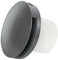 Prostko LTD Anthracite Round Bathroom Extractor Fan /150mm / 6''/ With White Front Cover, Black