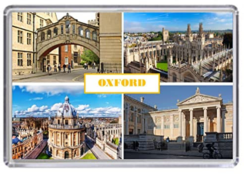 Oxford England United Kingdom Souvenir Acrylic Fridge Magnet (Standard: 70x45mm)