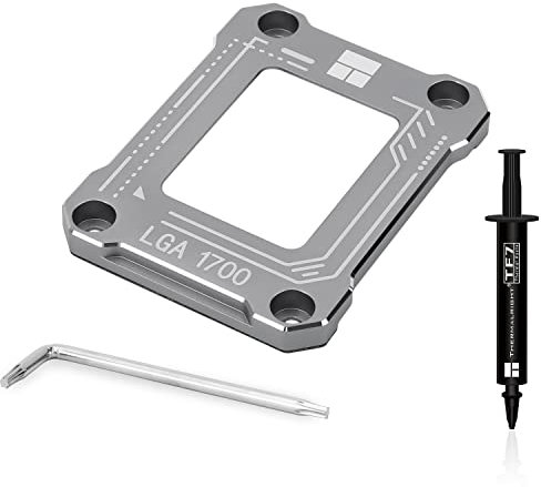 Thermalright Intel 13/14th generation LGA1700 anti-bending buckle, curved pressure plate,CPU fixing buckle,CPU stress bending correction fixer, fully fitted and fixed without trace installation (gray)