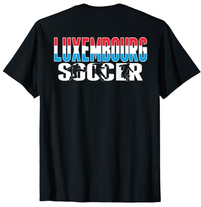 Luxemburg Fußball-Fans Trikot - Luxemburgische Flagge Fußball T-Shirt