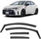 CLIM ART Windabweiser für/kompatible mit Toyota Corolla Schrägheck 2018-2025 -Integrierte Regenabweiser - Autofenster Sonnen-&Regenschutz - Windabweiser Autofenster - Einfache Montage - Garantie 4 Set