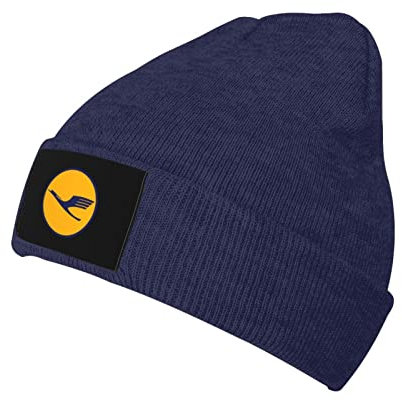 Lufthansa Strickmütze Erwachsene Beanie Mütze Outdoor Warme Winter Strickmütze Skull Cap für Damen Herren