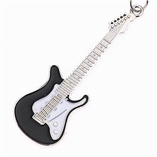 1 Stück Damen Schlüsselanhänger Gitarre Musikinstrument Schlüsselanhänger Geschenk Charm Anhänger Farbe 3 langlebig im Gebrauch, Medium, andere Edelsteine, Wie abgebildet, M