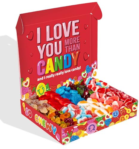 Wunnie box by American Uncle – Idea Regalo San Valentino per lei o per lui, fidanzato o fidanzata, regalo anniversario – box caramelle San Valentino da 1kg