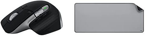 Logitech MX Master 3S per Mac - Mouse Bluetooth Wireless con Scorrimento Ultraveloce, Ergo, 8K DPI & Desk Mat - Studio Series, Multifunzione, Tappetino per Mouse Esteso