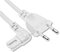 SHAFI® Cavo TV 5M Spina Europea – Certificato a 2 Poli 90 Gradi Angolo Retto IEC C7 Cavo di Alimentazione compatibile PS5 PS4 Slim Euro Xbox Series X Stampante LG Bianco