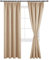 DWCN Vorhang Blickdicht Gardinen mit Kräuselband Thermovorhang Dicke Gardine Verdunkelung Kinderzimmer Vorhänge Wohnzimmer, 228x167cm(HöhexBreite), Beige, 2er Set