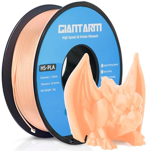 GIANTARM HS-PLA Filament 1,75 mm, PLA-Filament für Hochgeschwindigkeits-3D-Druck, schnelle Aushärtung, bessere Liquidität, 1 kg Hautfarbe