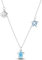 NARMO 925 Sterling Silber Halskette mit netter Meeresschildkröte Seestern Muschel Anhänger Halskette für Mädchen Urlaub Schmuck Geschenke