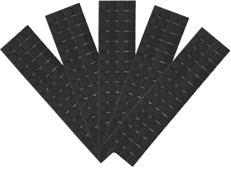 QUARKZMAN 10 Stück selbstklebende Disco-Fliesen-Aufkleber, 10 x 10 mm, Mini-Mosaik-Spiegelfliesen, quadratische Glasfliesen für DIY-Disco-Kugel-Basteldekorationen, Schwarz