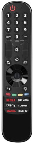 ALLIMITY MR22GN AKB76040009 No Voice Replace Remote Control fit for LG Smart 1080P OLED LCD TV QNED99, 90, 85, 80 Series NANO80,OLED Z2, G2, C2, B2, A2 Series