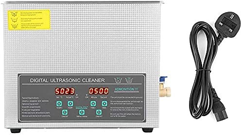 Nettoyeur à ultrasons-10L Machine de Nettoyage à ultrasons numérique à Double fréquence en Acier Inoxydable