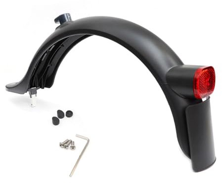 Hinterrad kompatibel mit Kotflügel, kompatibel mit Xiaomi Scooter 1S und PRO 2. Hinterer Kotflügelflügel, Rücklichthaken, Nummernschild 8,5 Zoll, kompatibel mit Kotflügelunterstützung(Color:Fender set
