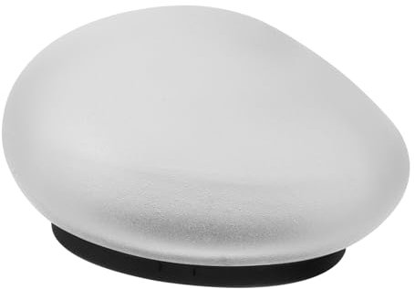 Gadpiparty Lampe Solaire Décorative Extérieur Forme De Galet Pour Jardin Éclairage Solaire Blanc