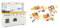 Leomark Cuisine en Bois Saint-Tropez avec Ensemble Alimentaire en Bois – 36 Pièces pour Petits Chefs Blanc Bleu H107x106x32cm, Accessoires Réalistes Horloge, Four, Lave-Linge et Lave-Vaisselle