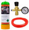 NITROGEN Disposable Gas Bottle Cylinder KIT w/Regulator Gauge Hose 2.2L (Full Kit (Bottle/Reg/Hose))