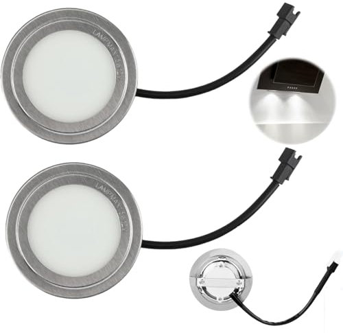 2pcs Range Hood Light Bulb,Cooker Hood Light Bulbs Cool White,DC 12V Range Ho/od Lig/ht,Stain/less Steel Ra/nge Ho/od LED Li/ght,Replacement Recessed Kitchen Ra/nge Ho/od Li/ght Bu/lb,Cooker Ho/od