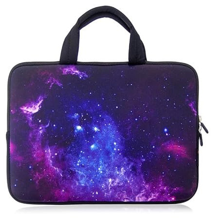 AORTDES Borsa per Portatile 14 15 15.4 15.6 Pollici, Custodia per Computer Notebook 15.6 Pollici Borsa per Laptop Chromebook Toshiba HP Dell Lenovo Asus Acer (cielo stellato)