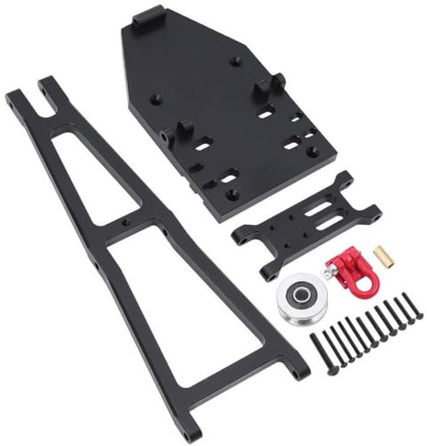 TReCVd 1/10 Skala Aluminium -Schleppkran -Arm -Kit für RC Crawler kompatibel mit verschiedenen Trail -Buggy -Builds(Black)