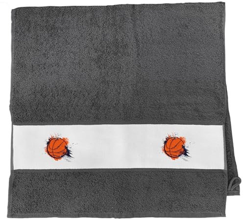 Huuraa Handtuch Basketball bunt Geschenk 50x100cm Graphite Baumwolle Basketball Präsent