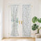PONY DANCE Tende a Vetro per Finestra Moderne con Tasca Tende con Effetto Lino per Interni a Vetro Finestra Curtains con Motivo Stampato 2 Pezzi 60x240 CM, Crema