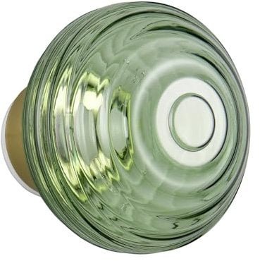 Reality Leuchten LED Akku Wandleuchte Earl R27771115, Metall Messing matt, Glas grün, inkl. 1.5 Watt LED, 4-fach Touch