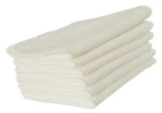 LIFKOME 6pcs Bamboo Fiber Diaper Pad Super Soft Muslin Changing Mat for Diapers