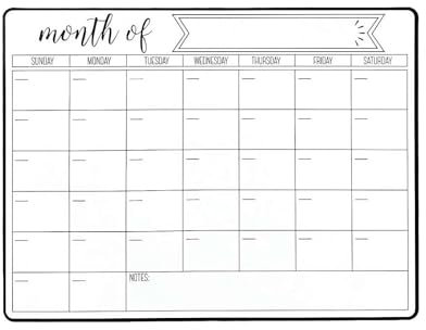Magnetic Dry Erase Calendar for Refrigerator, Whiteboard for Organising Your Week, to Do List, Shopping and Meal Planning, Monthly Fridge Calendar (28 * 21cm)