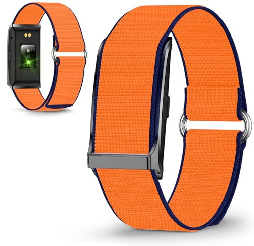 Yanmis Santé Fitness Tracker, Portable Smart Bracelet pour Hommes Femmes, 127 Modes de Sport, Moniteur de Sommeil, 10M étanche à l'eau, Rappel D'appel, Réveil, Contrôle Photo (Orange)