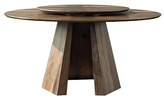 SLEEVE Esstisch Esstisch aus massivem Holz, geeignet for runden Tisch mit Drehteller Café-Restaurants(120cm)