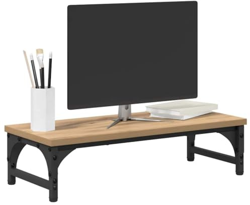 vidaXL Monitor Halterung Artisan-Eiche 55 x 23 x 14 cm Holzwerkstoff