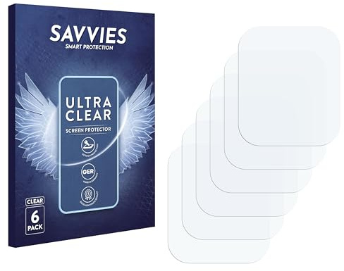 Savvies Schutzfolie für Ice-Watch Ice Fit RT 3.0 | (40 mm) 6 Stück Transparenter Displayschutz Made in Germany Ultra-Klar Displayschutz-Folie
