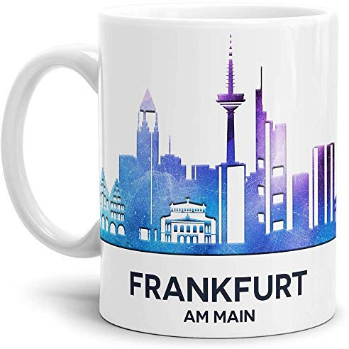 Tassendruck Frankfurt-Tasse Skyline - Kaffeetasse/Mug/Cup - Qualität Made in Germany
