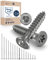 Holzschrauben Torx Schrauben 5x50 Edelstahl V2A rostfrei Spanplattenschrauben für Holz Teilgewinde 5mm stark 50mm lang 25 Stück Edelstahlschrauben Holz A2