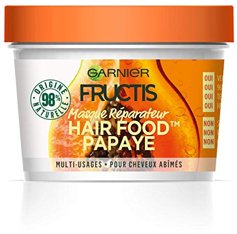 Garnier Fructis Papaya Repair Maske, vielseitig einsetzbar, für geschädigtes Haar, 390 ml