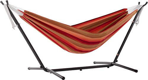 Vivere C8SUNSU Sunbrella®-Hängematte mit Gestell Sunset (8 Fuß)