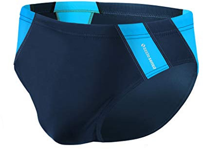 Sesto Senso Herren Badehose Slip Schwimmhose M bis 4XL Bademode Swimming Shorts BD 447 XXL, Blau