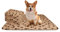 Nobleza - Morbida Coperta in Pile per Cani e Gatti. Confezione da 6 Pezzi, Color Beige, Misure 75 * 75 cm