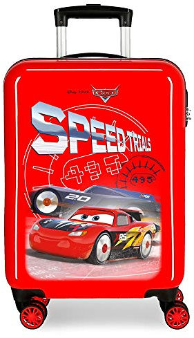 Disney Cars Speed Trails Kabinenkoffer Rot 38x55x20 cms Hartschalen ABS Kombinationsschloss 34L 2,6Kgs 4 Doppelräder Handgepäck