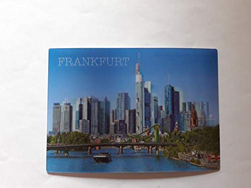 Schöning 3 D Ansichtskarte Frankfurt Skyline, Postkarte Wackelkarte Hologrammkarte
