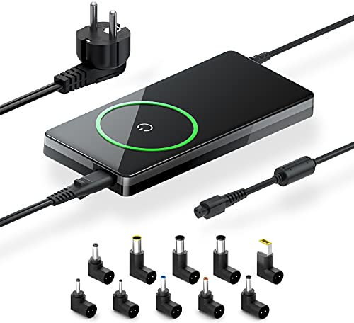 CYD 90W【10 in 1 Tener 5W USB】 Netbook Cargador-Adaptador 18.5V 19V 19.5V 20V compatibles para HP Stream, ASUS Vivobook Zenbook, Lenovo Ideapad, DELL Inspiron, Acer Aspire